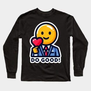 DO GOOD Emoji Heart Long Sleeve T-Shirt